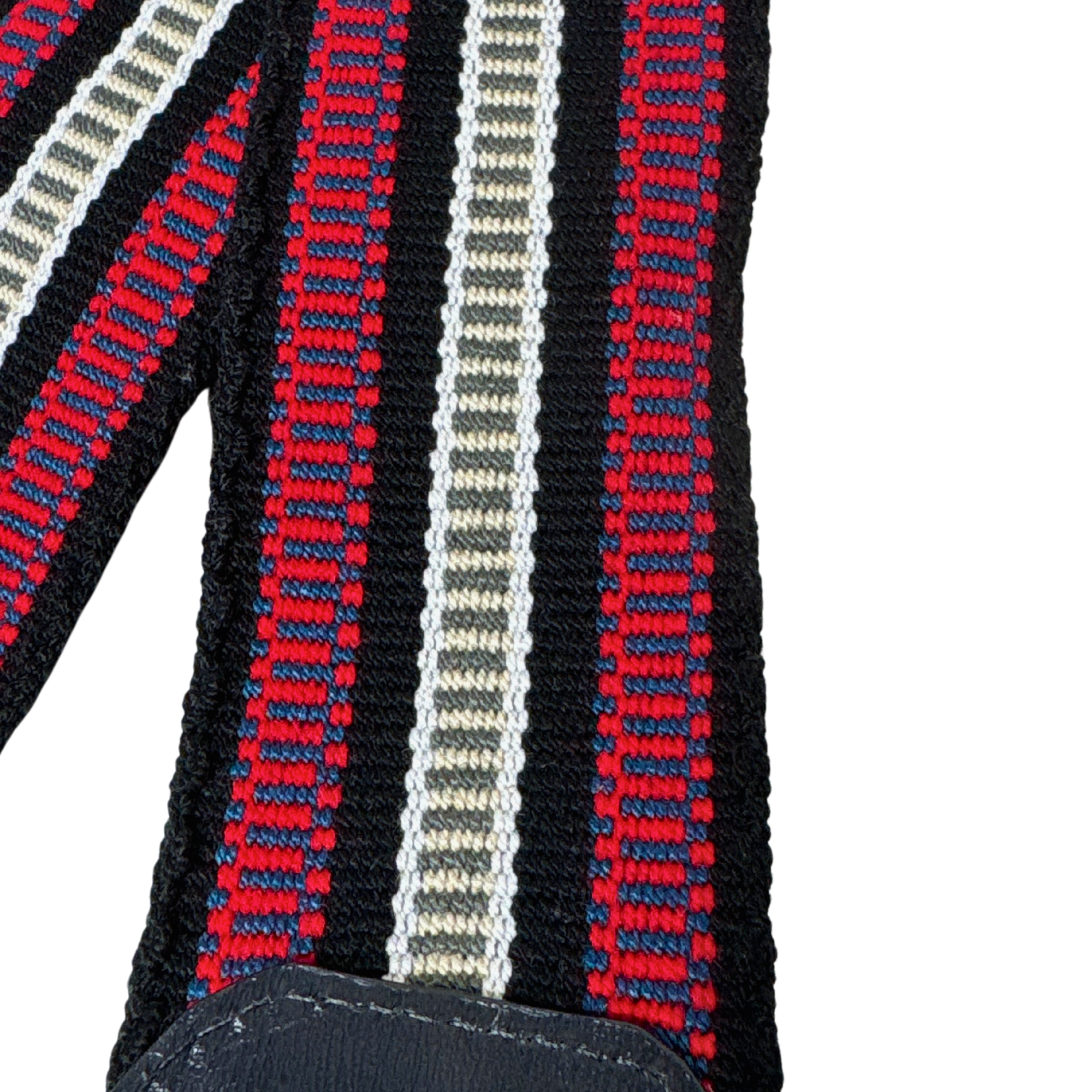 Handwoven Wayuu Bag and camera Strap Burgandy Alejandra Collective