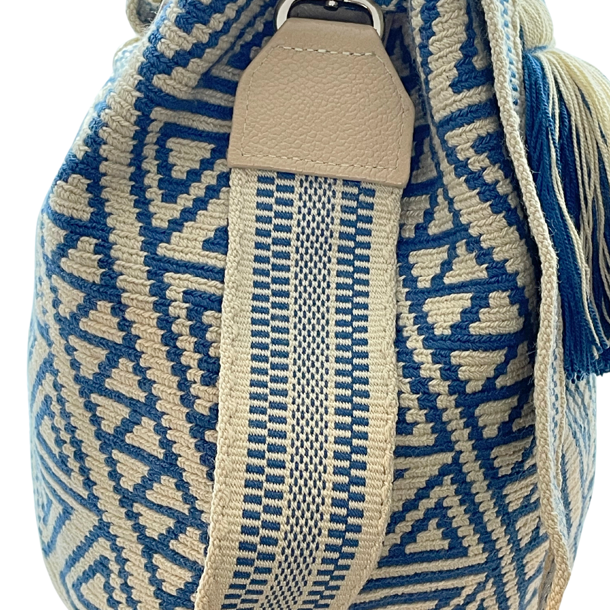 Milano Wayuu Crochet Bags Navy Blue Alejandra Collective