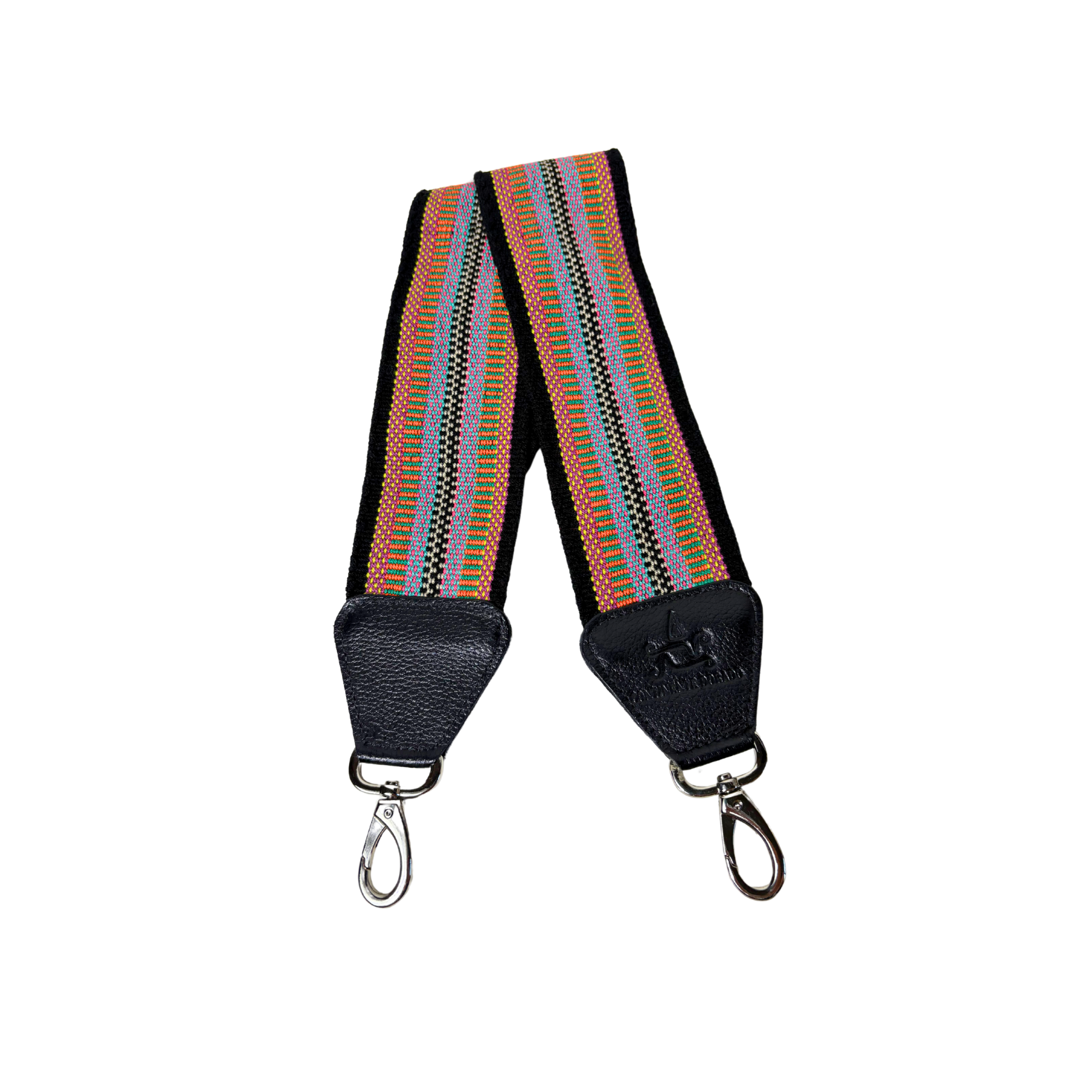 Handwoven Wayuu Bag and camera Strap Multicolour Alejandra Collective