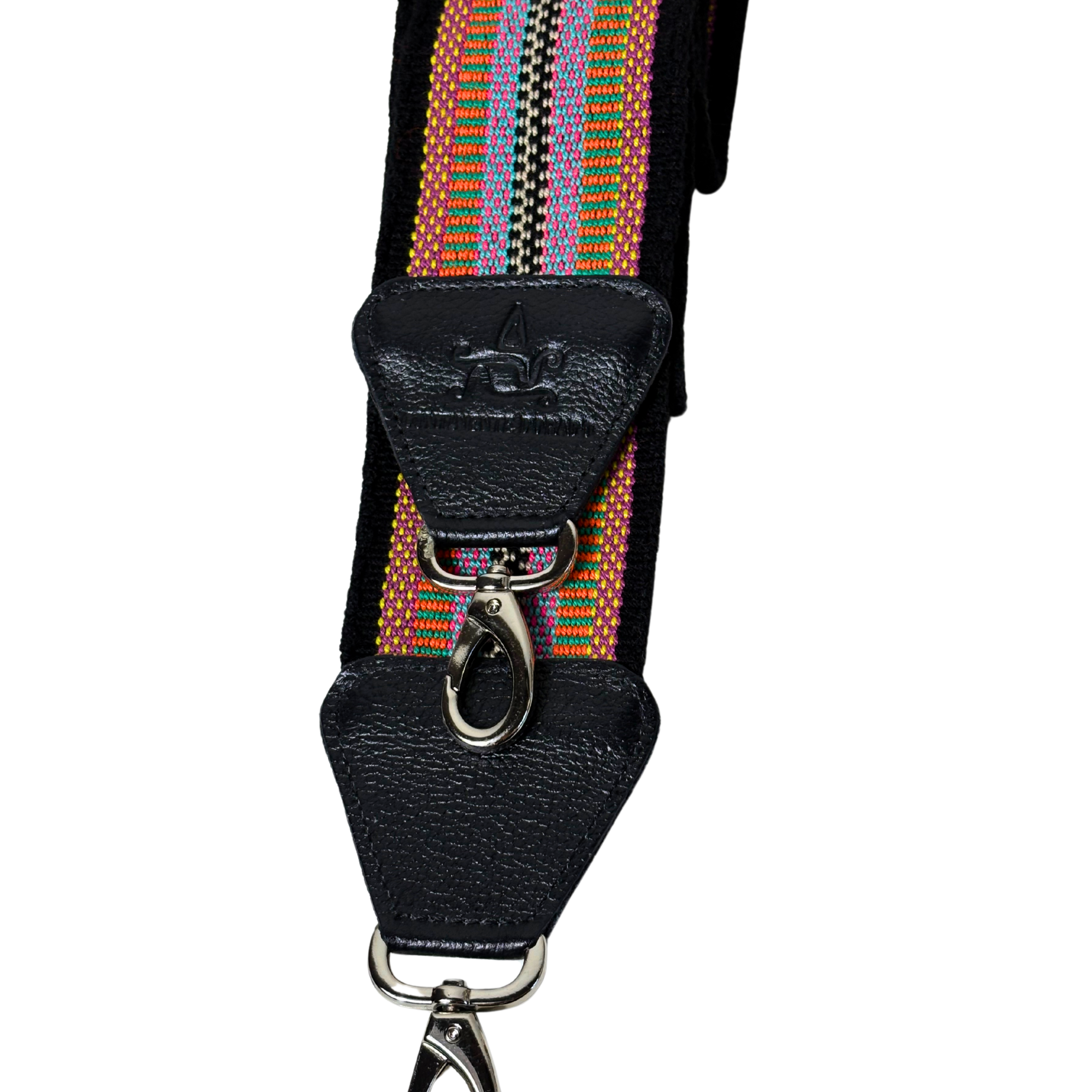 Handwoven Wayuu Bag and camera Strap Multicolour Alejandra Collective