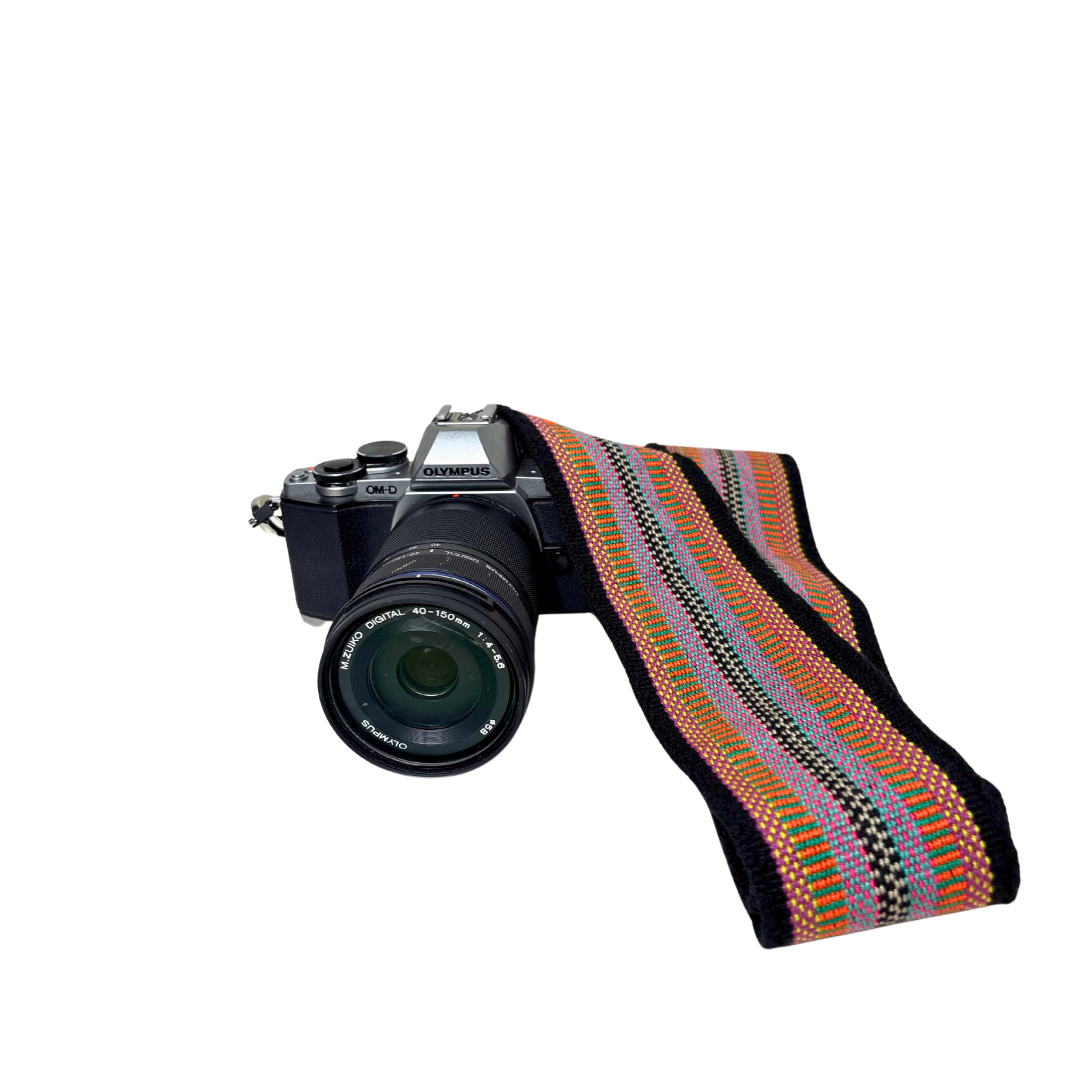 Handwoven Wayuu Bag and camera Strap Multicolour Alejandra Collective