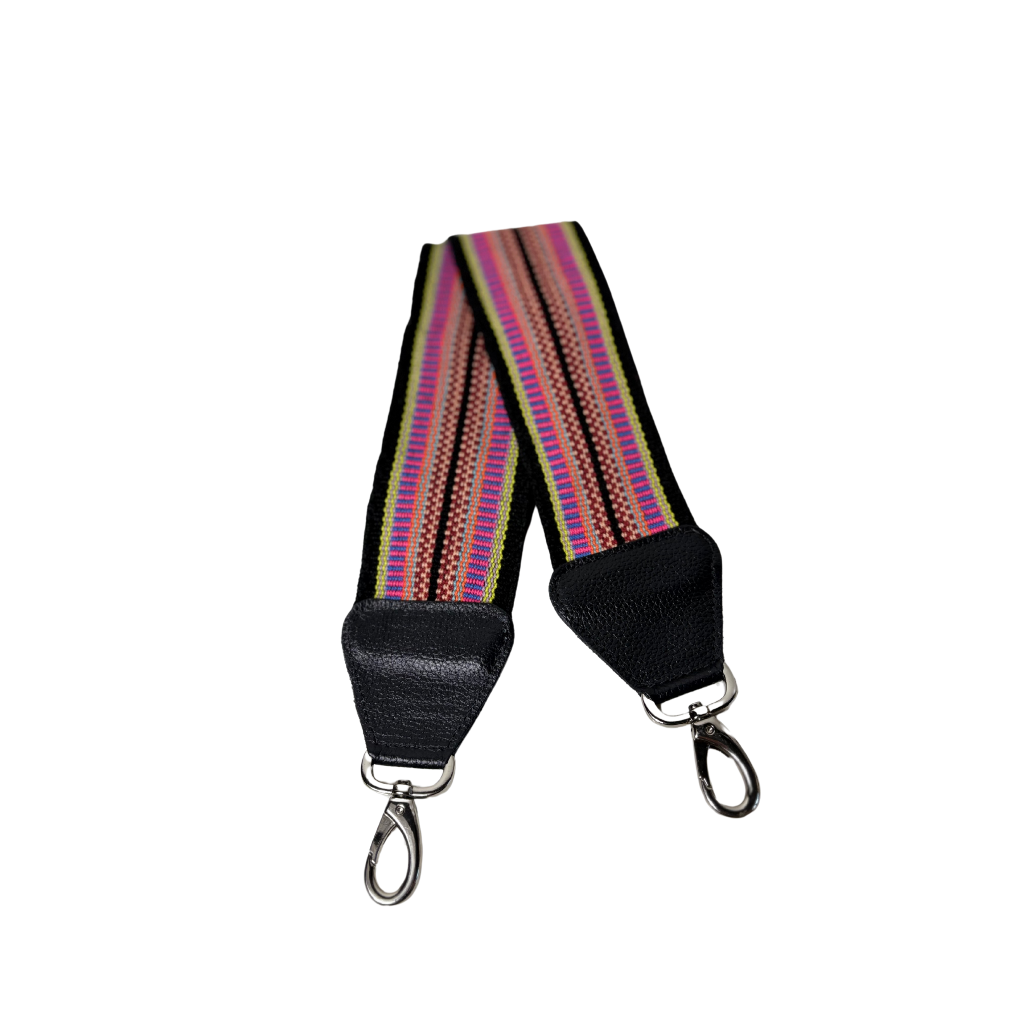 Handwoven Wayuu Bag and camera Strap Multicolour Alejandra Collective