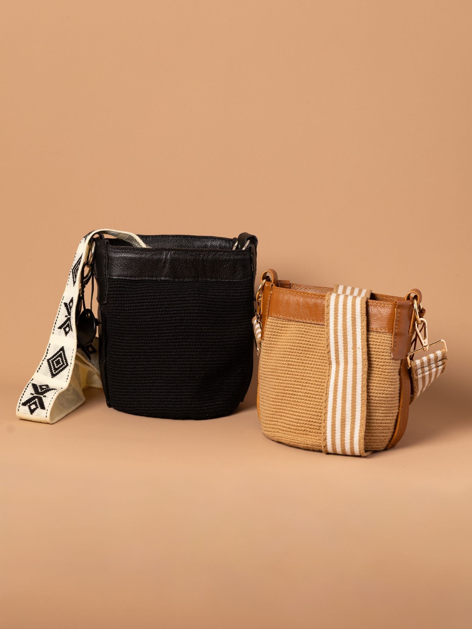 Bianca Crochet Bucket Bag Black Alejandra Collective