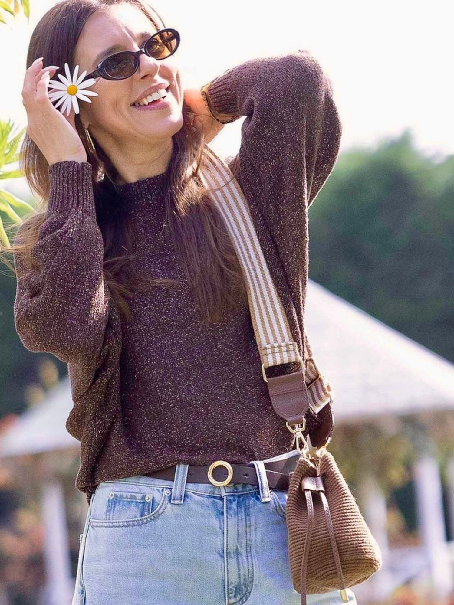 Dolce Mini Crochet Bag Terracotta