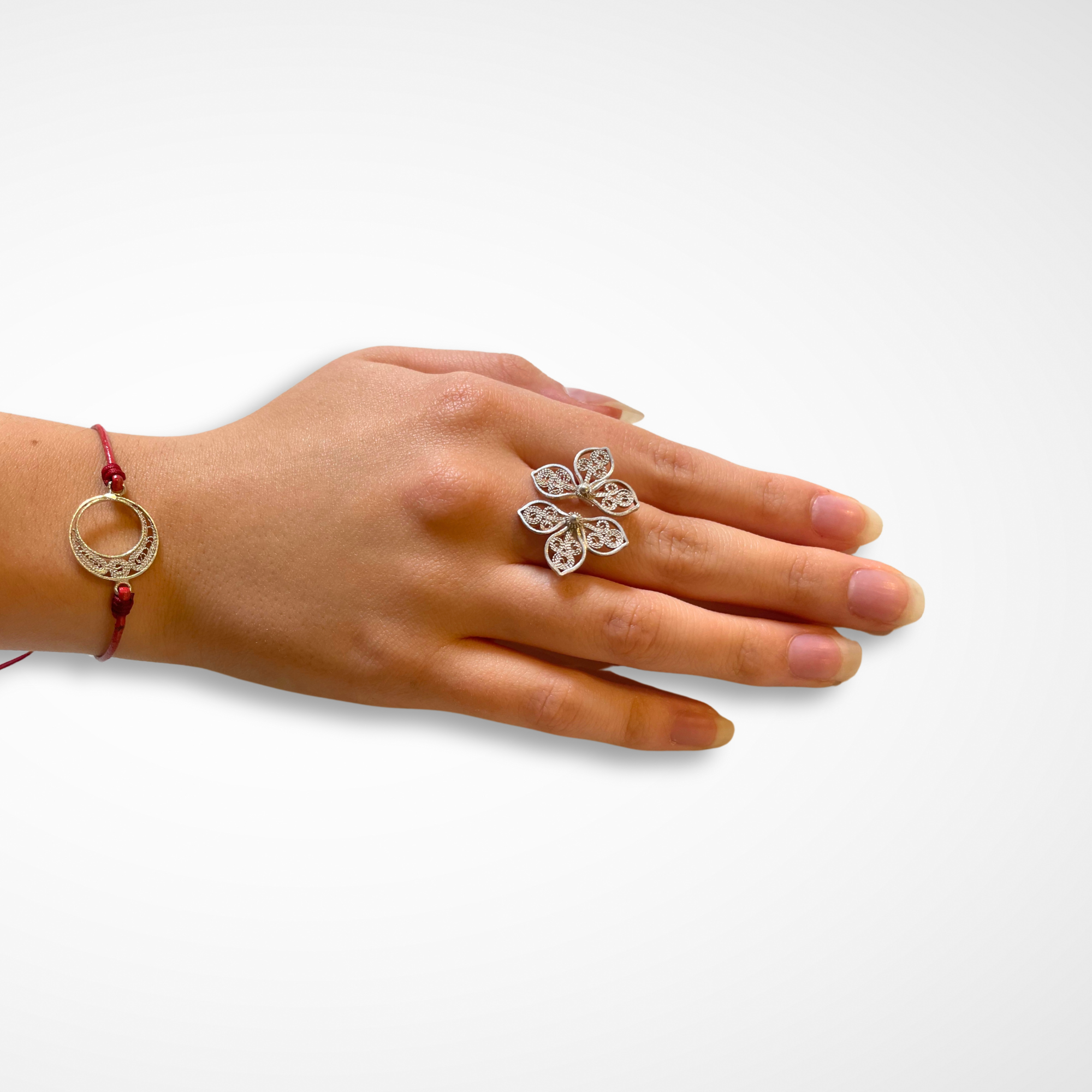 Flor Filigree Ring Sterling Silver Alejandra Collective