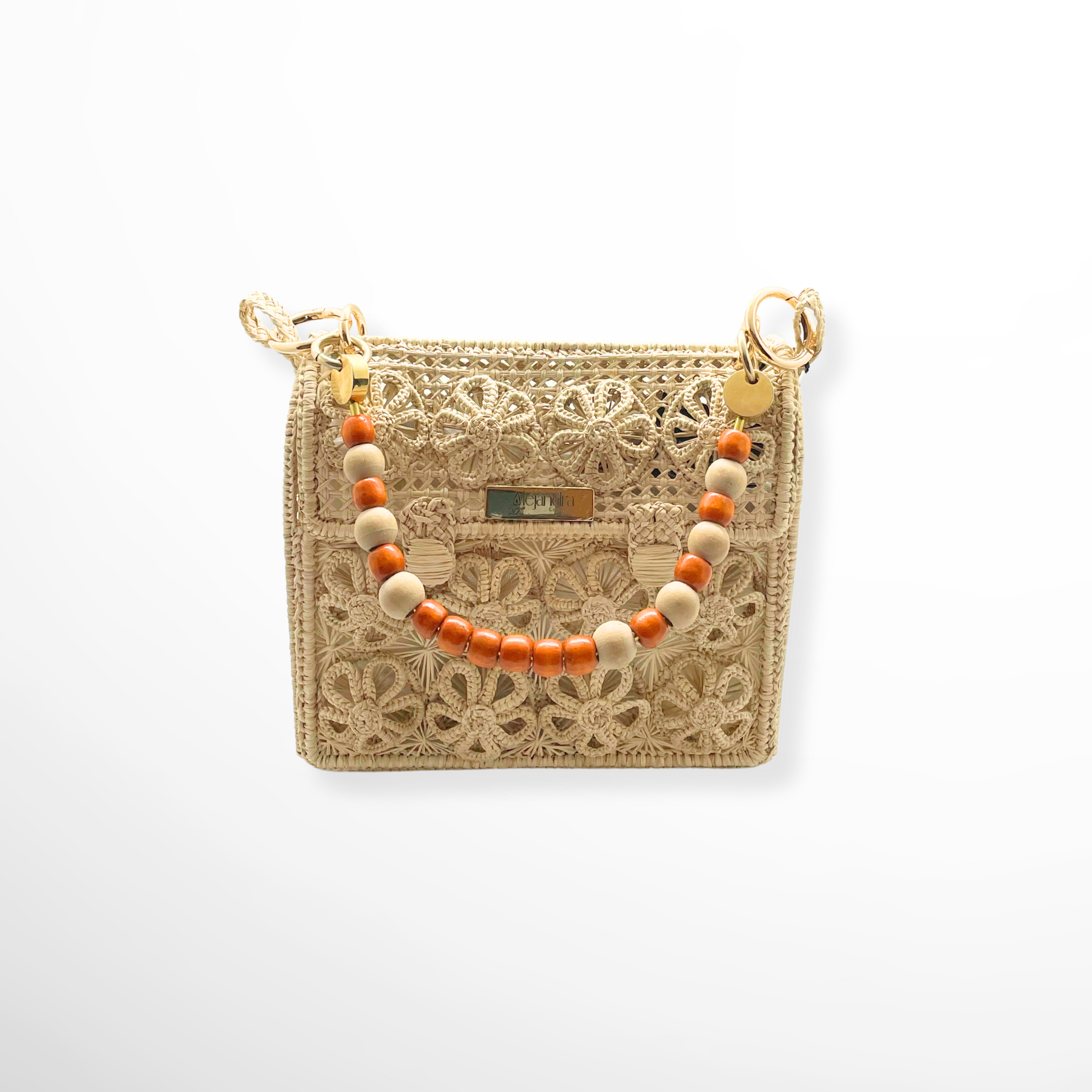 Pamela Flower Truck Woven Basket Bag Mini Alejandra Collective