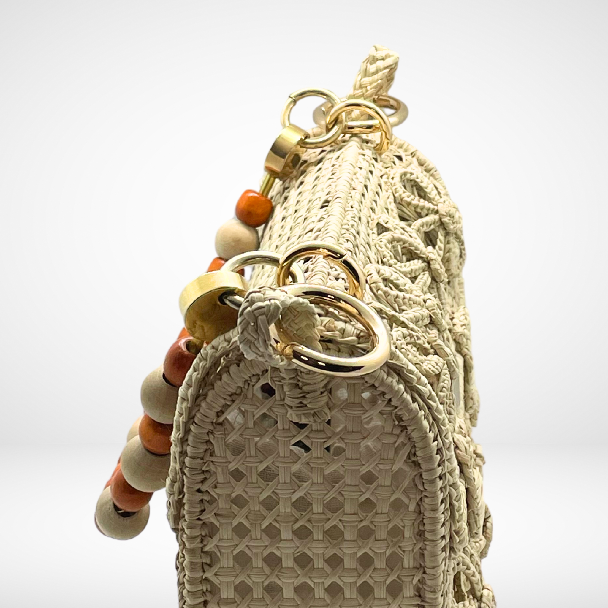 Pamela Flower Truck Woven Basket Bag Mini Alejandra Collective