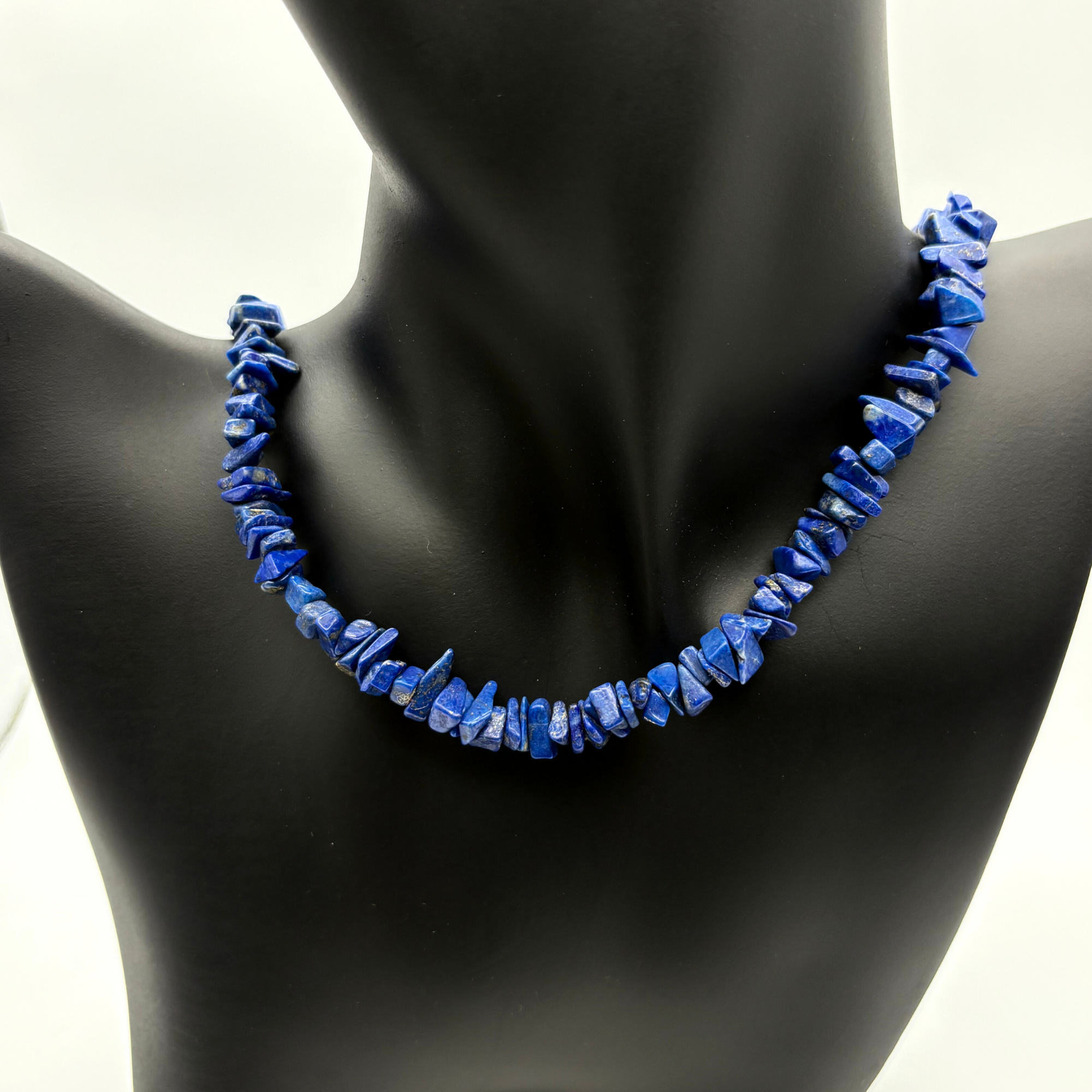 Semiprecious Gemstone Necklace-Lapiz Lazuli Alejandra Collective