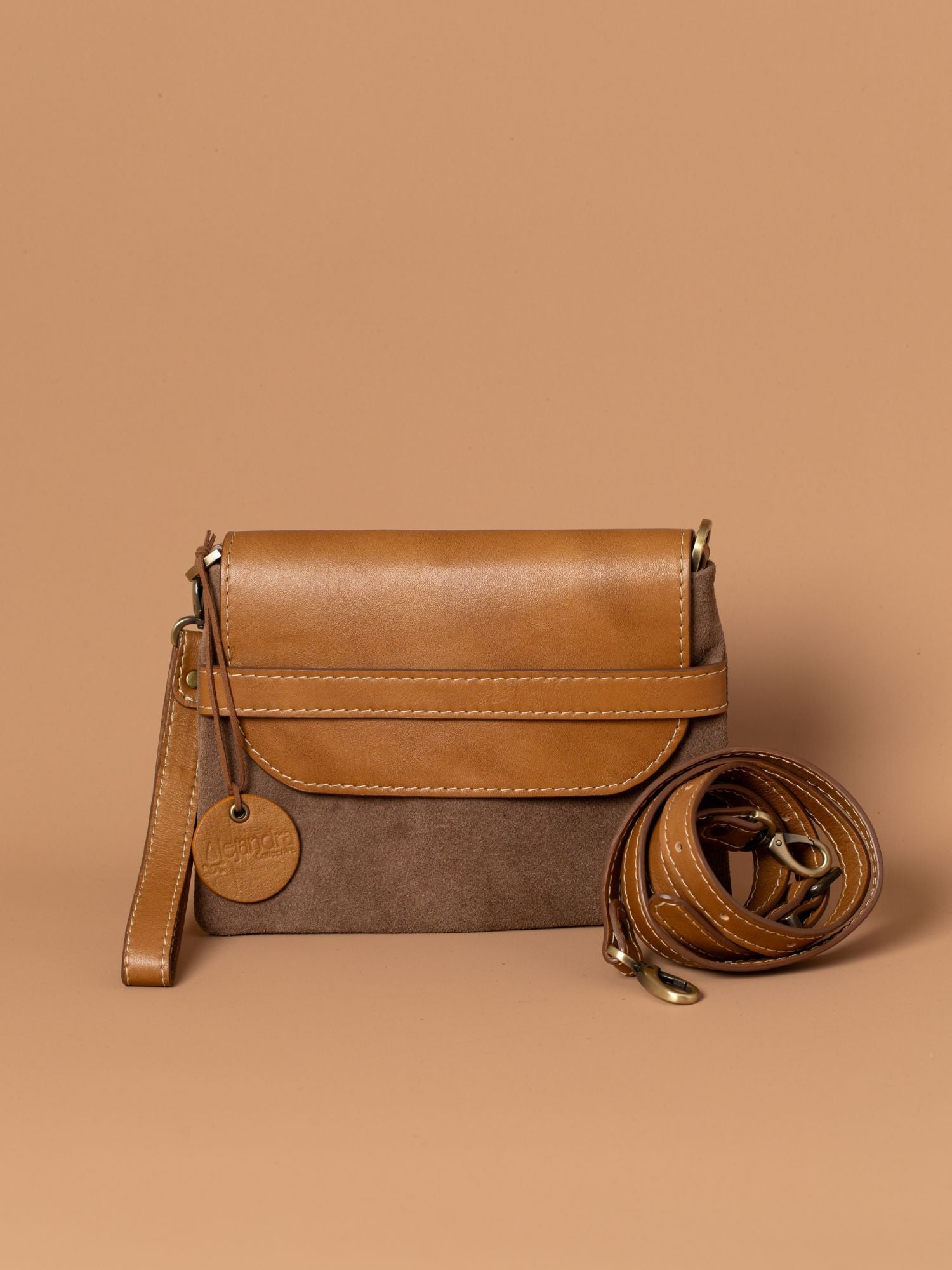 Giulia Leather Crossbody Clutch Alejandra Collective