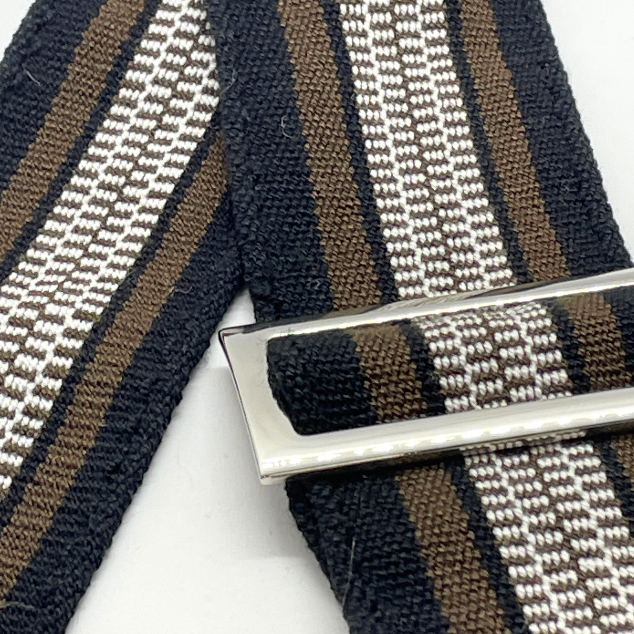 Ramona Handwoven Adjustable Bag Strap Brown and Black Alejandra Collective