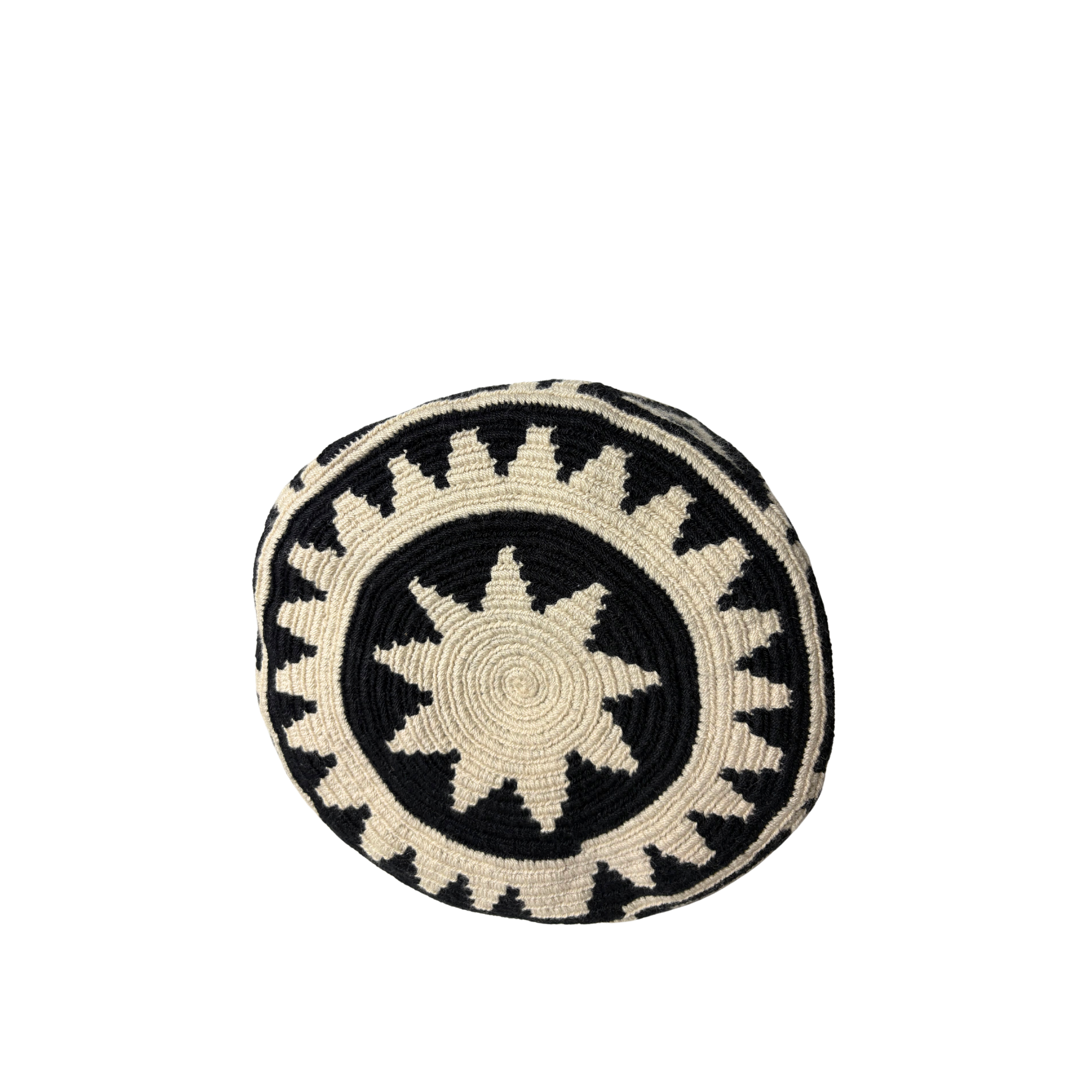 Milano Wayuu Crochet Bags Black and Dirty White Alejandra Collective