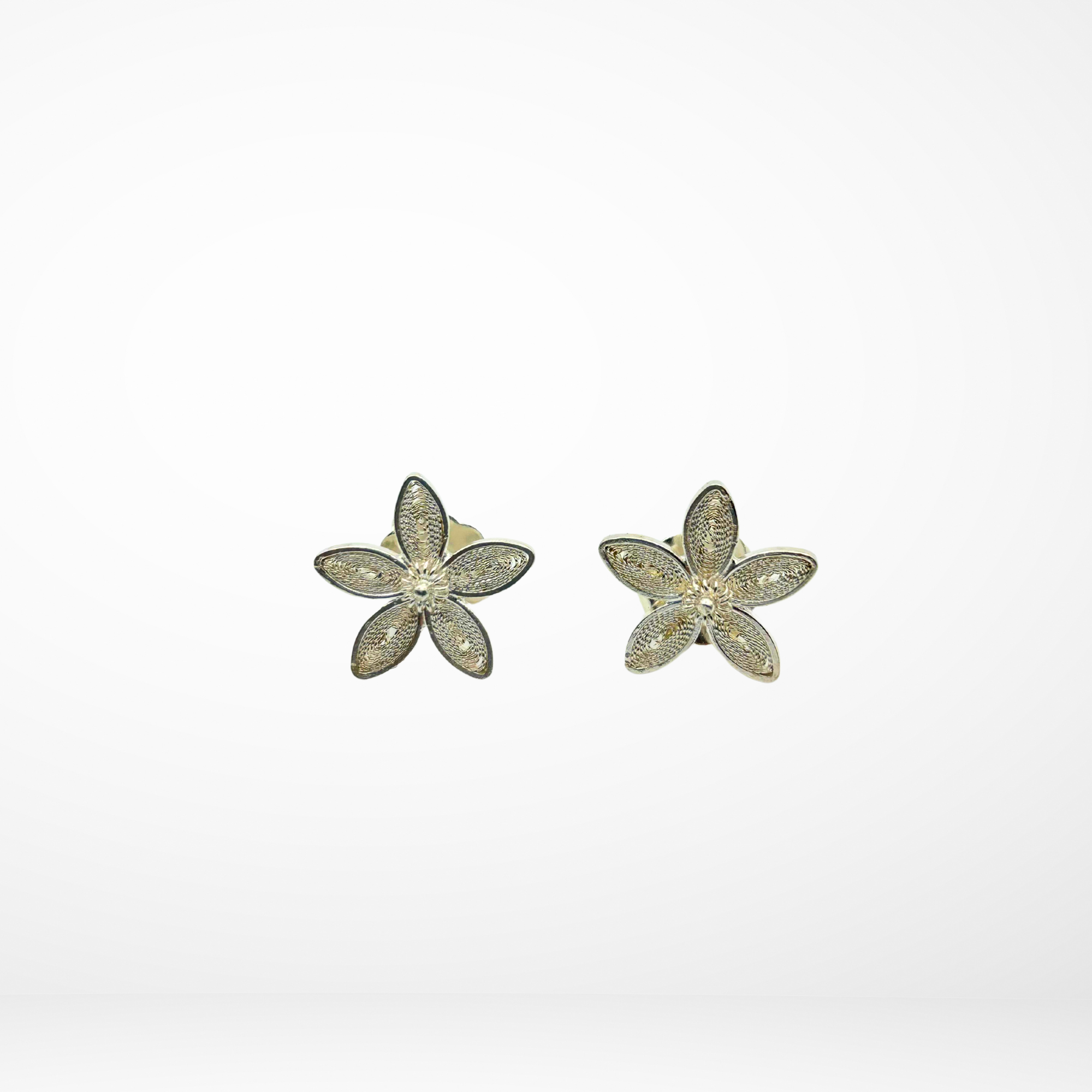 Orchid Filigree Silver Studs Silver Alejandra Collective