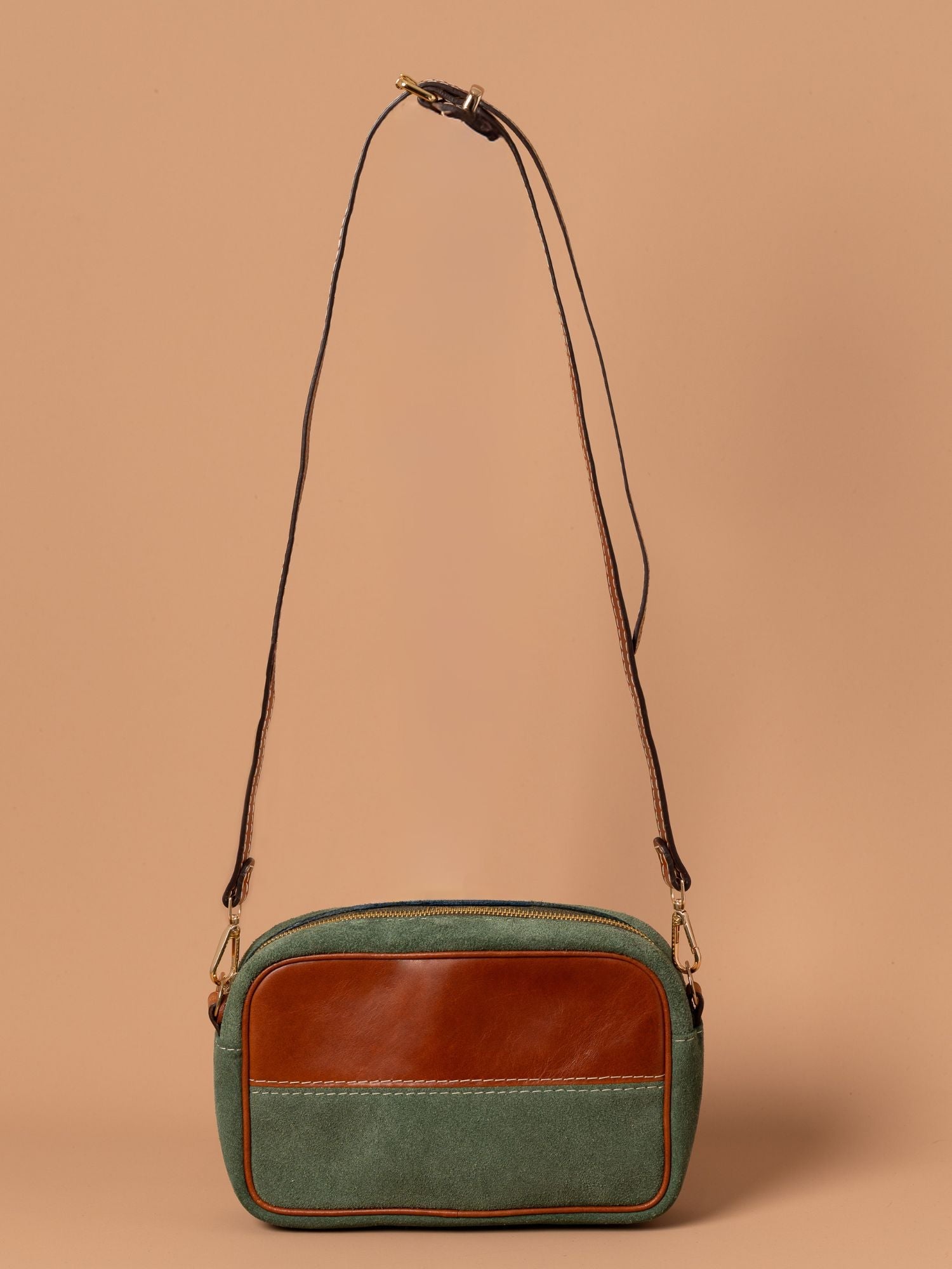 Roma Suede Crossbody Bag Alejandra Collective