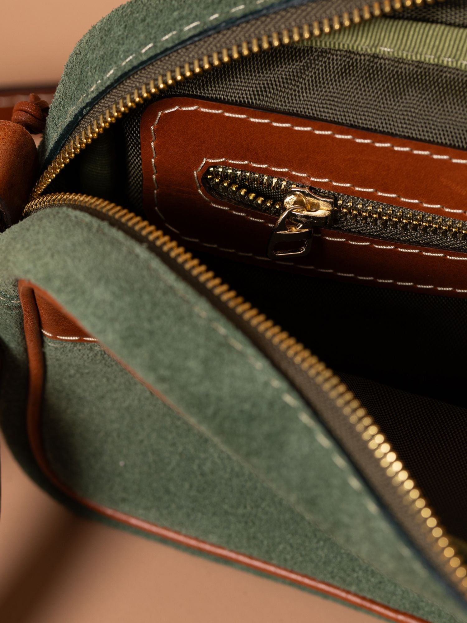 Roma Suede Crossbody Bag Alejandra Collective