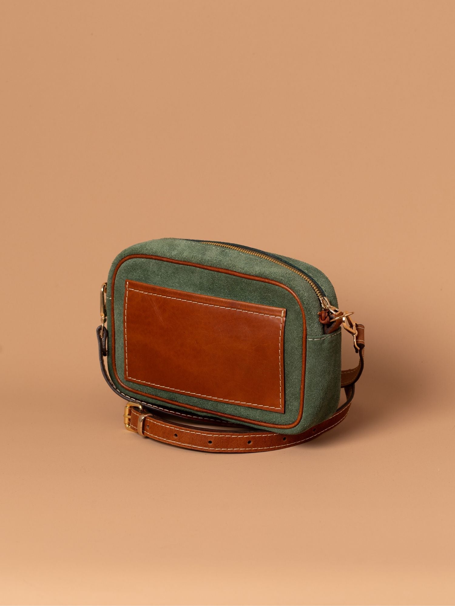 Roma Suede Crossbody Bag Alejandra Collective