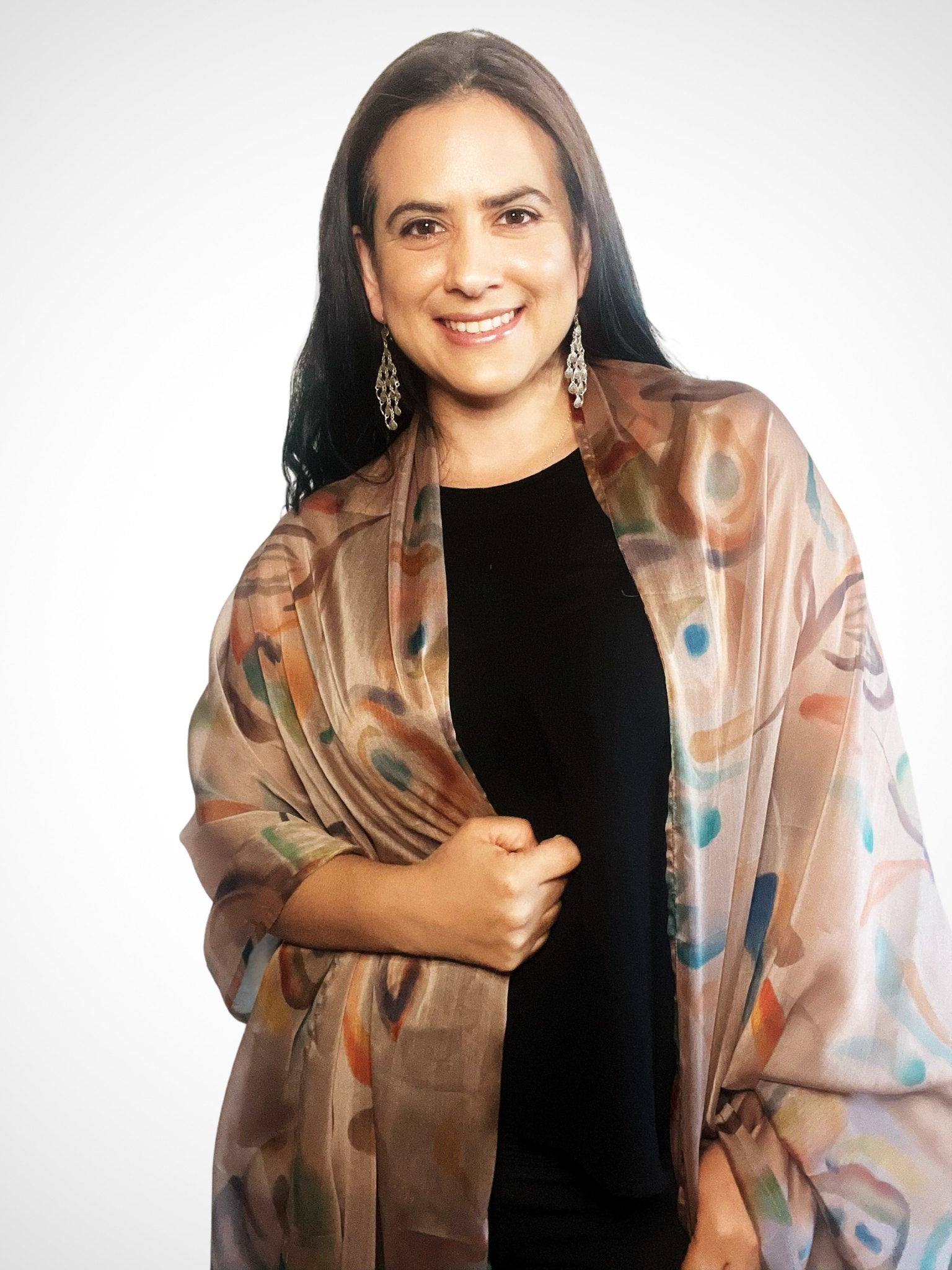Helena Silk Scarf-Continente Dorado