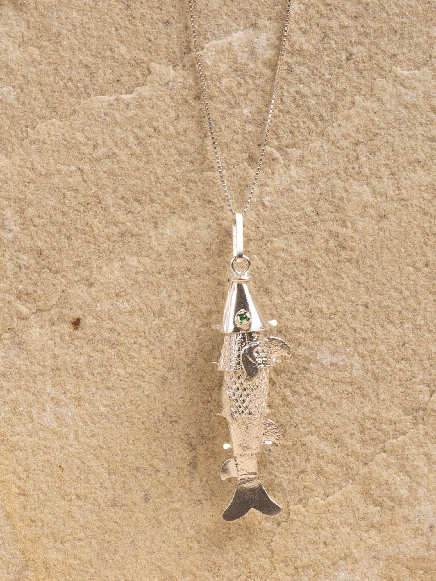 Sirena Pez Pendant Filigree Necklace Alejandra Collective