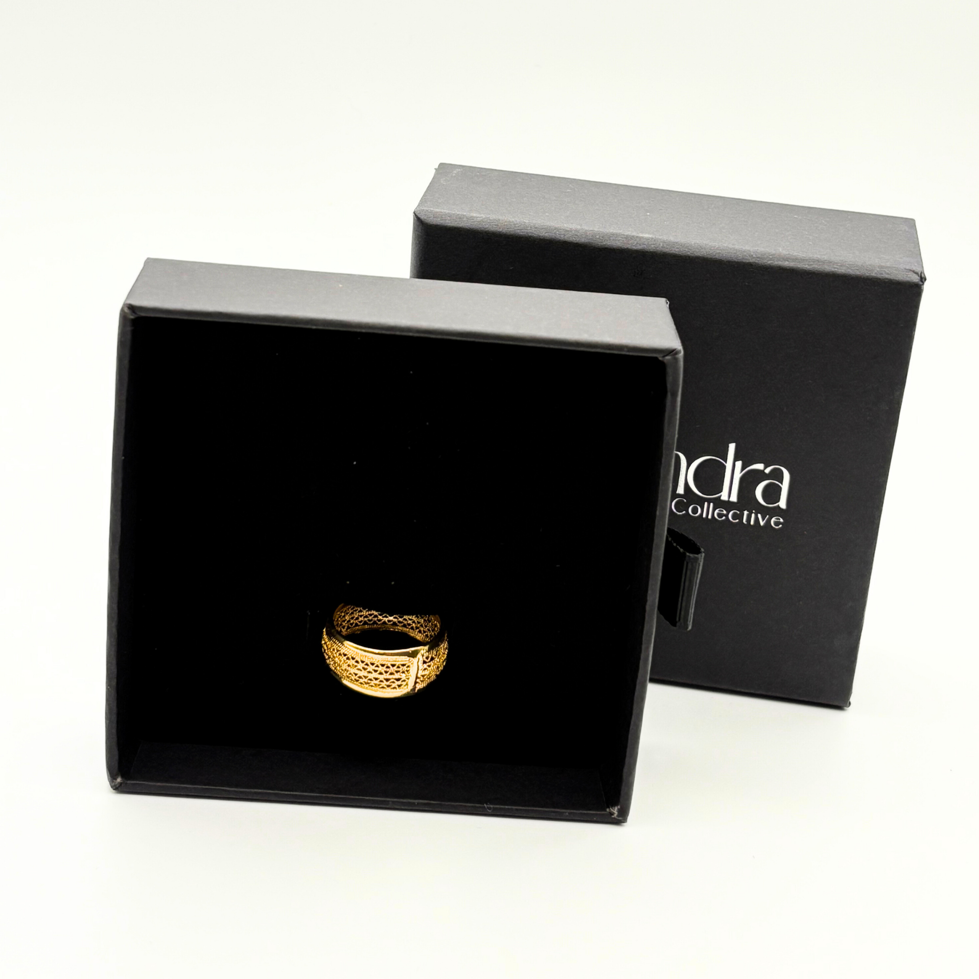 Sophia Filigree Ring Band Gold Alejandra Collective