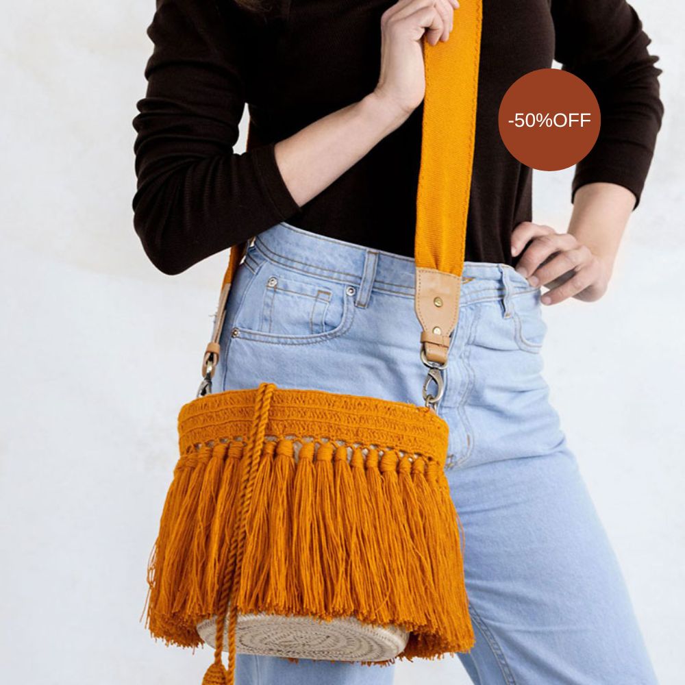 Uluru Bucket Woven Bag Alejandra Collective