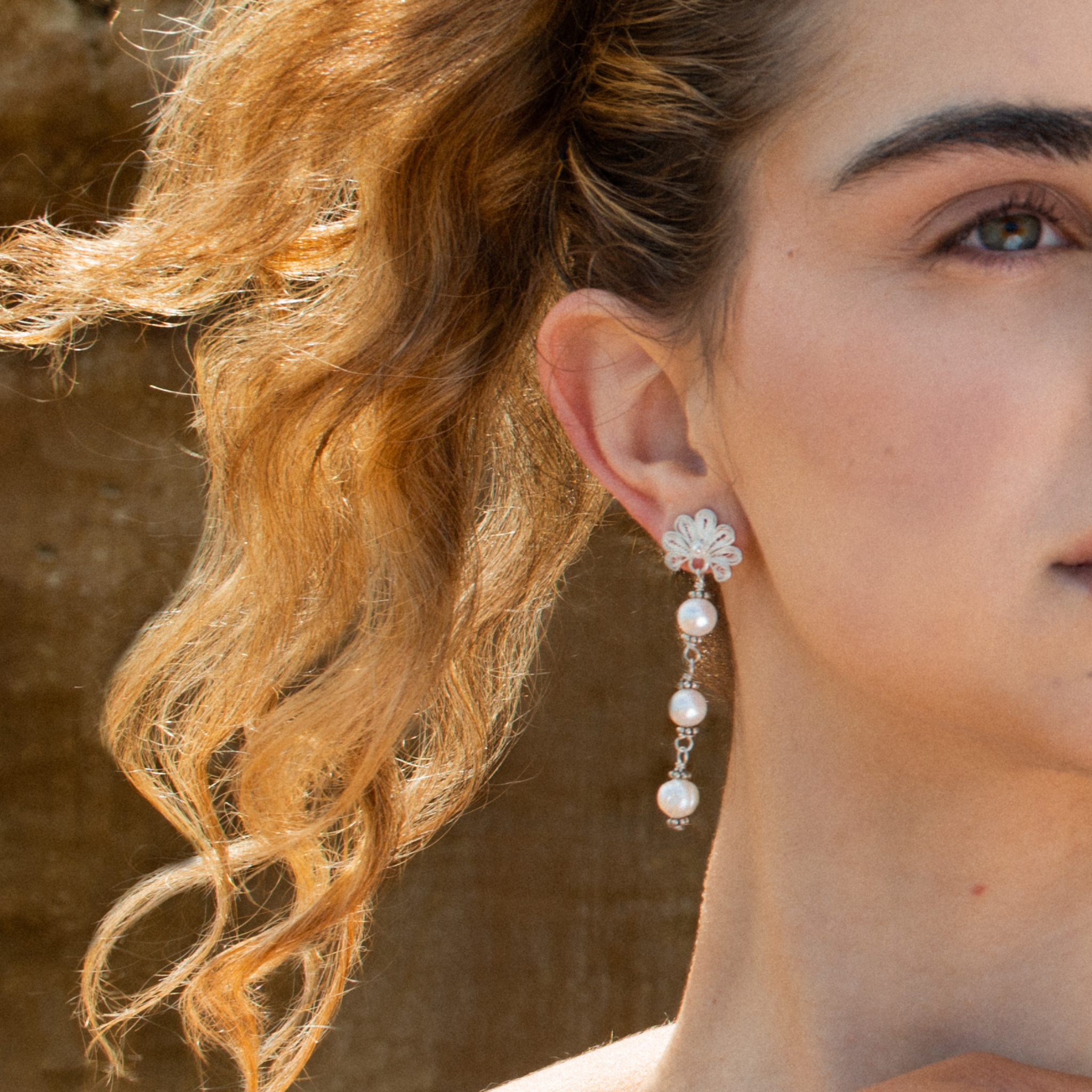 VERANO Irene Shell Mini Pearls Silver Alejandra Collective