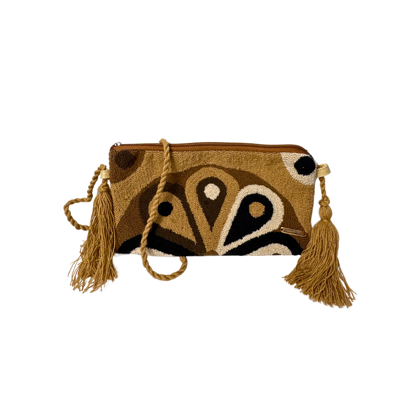 Hanwoven Wayuu Clutch-Brown