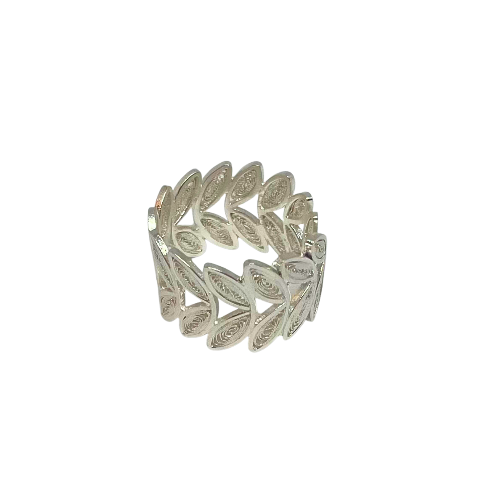Angela Wings Silver Filigree Ring Silver Alejandra Collective