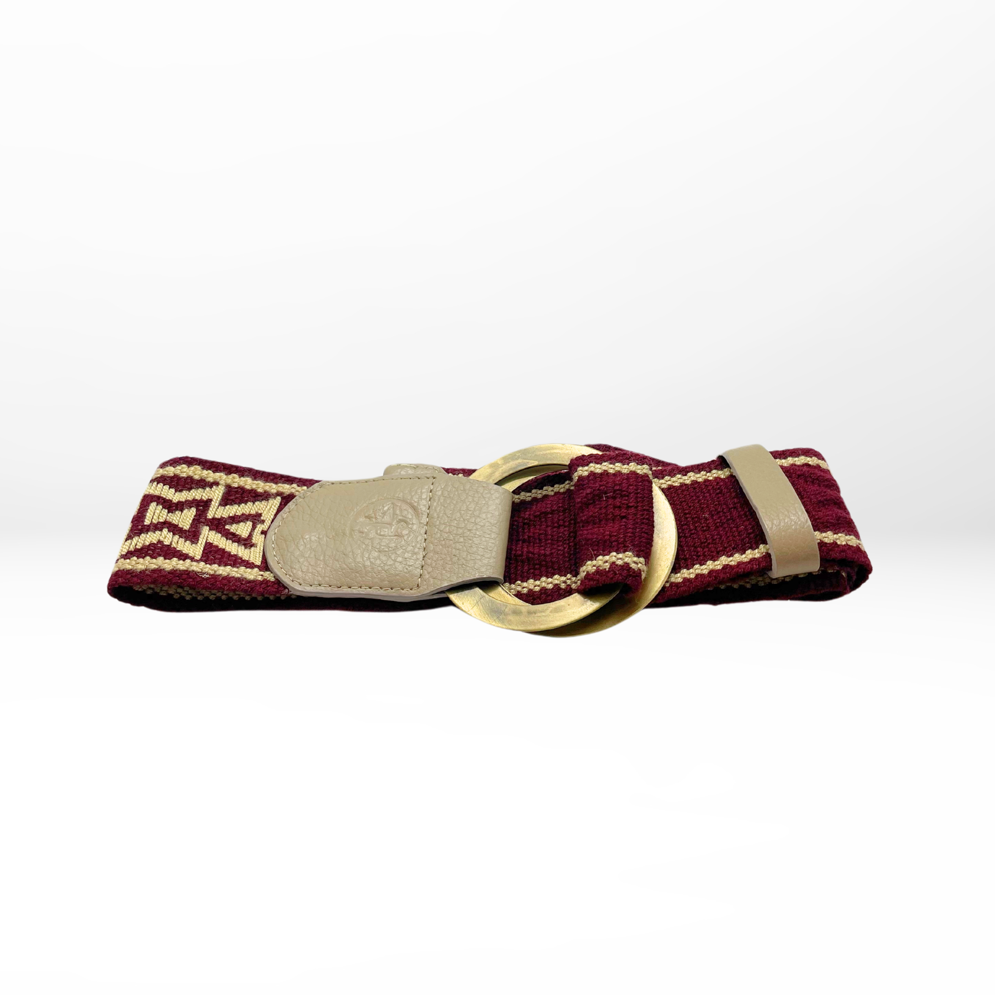 Woven Crochet Belts Burgandy Alejandra Collective