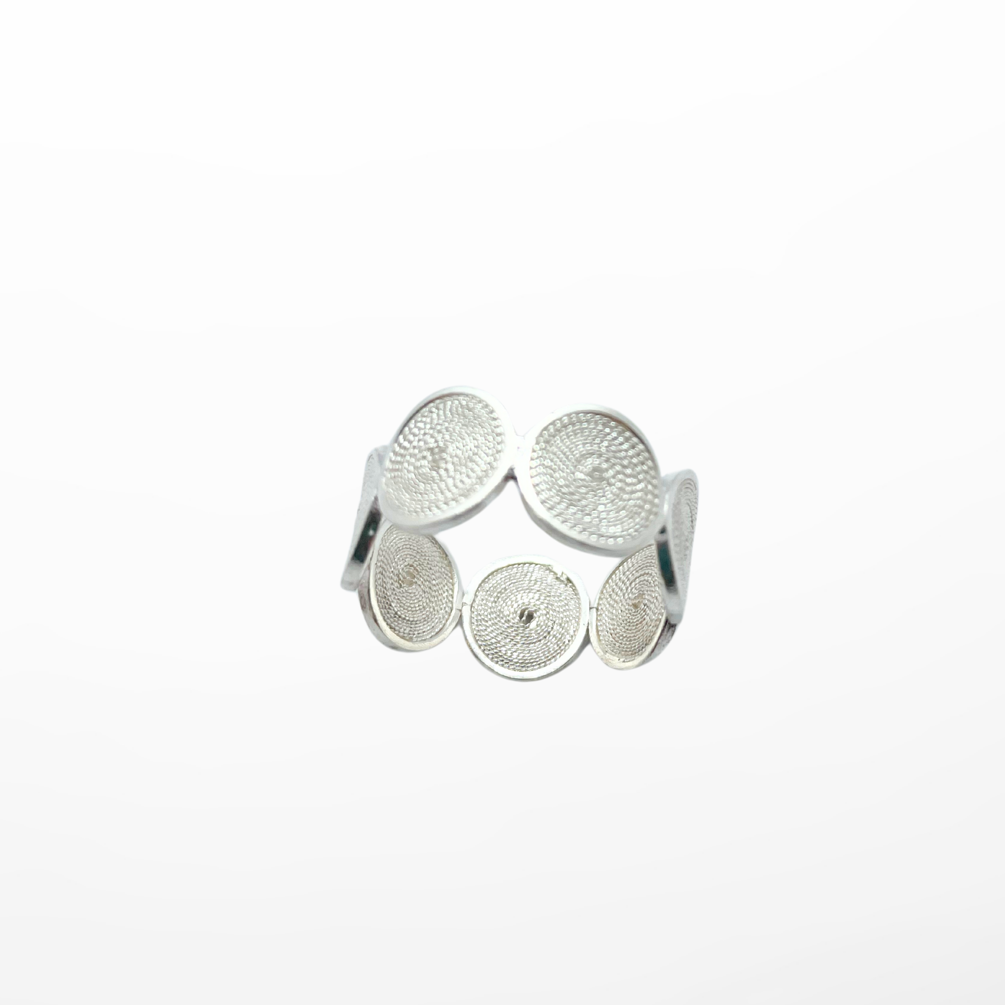 Dianne Circle Filigree Silver Small Alejandra Collective