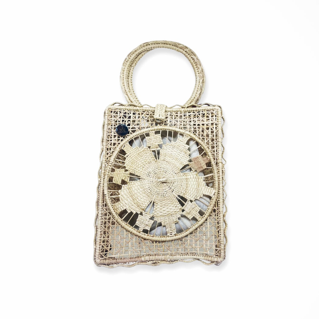 Olivia Woven Basket Bag-Medium Alejandra Collective