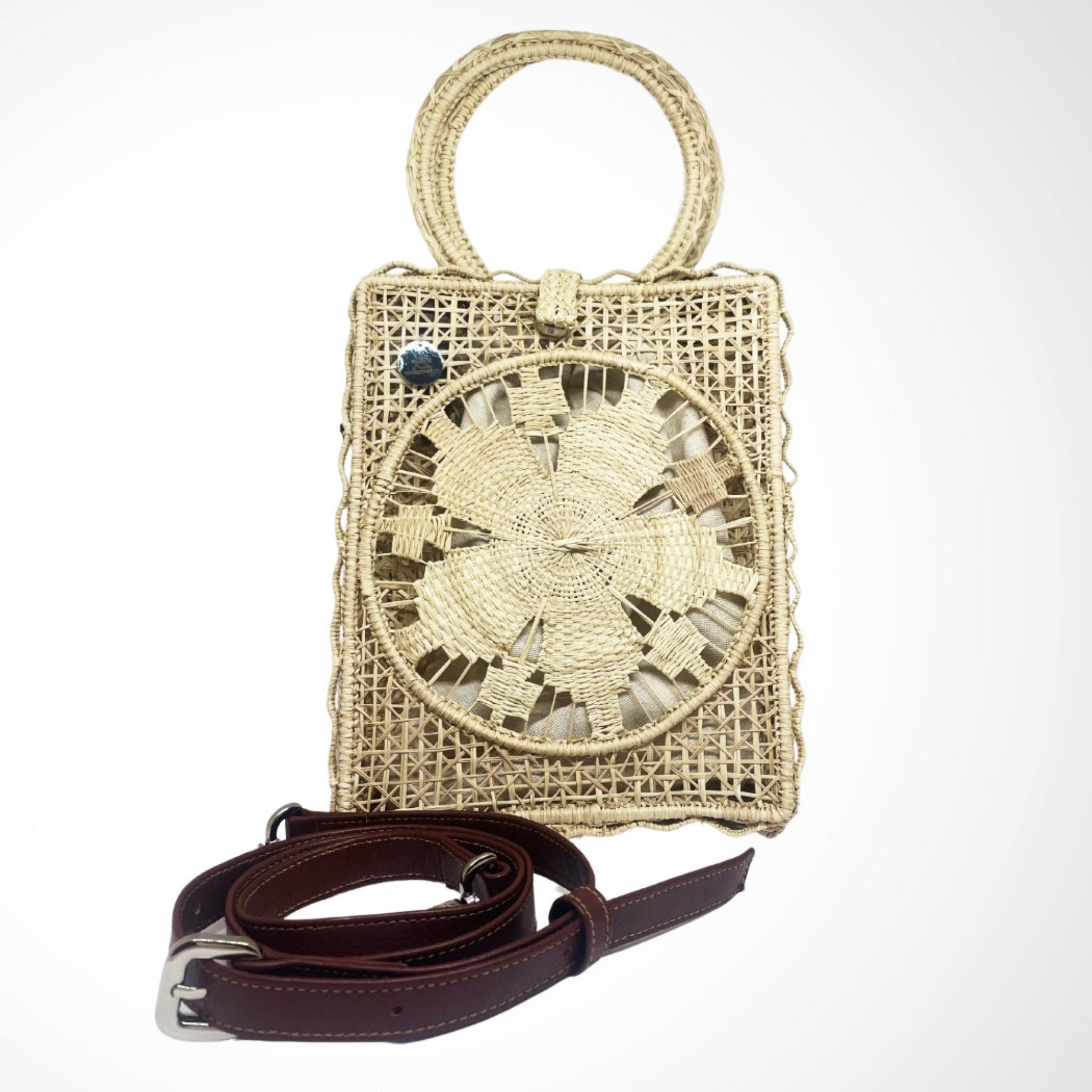 Olivia Woven Basket Bag-Medium Alejandra Collective