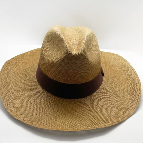 DARK BROWN PANAMA HAT