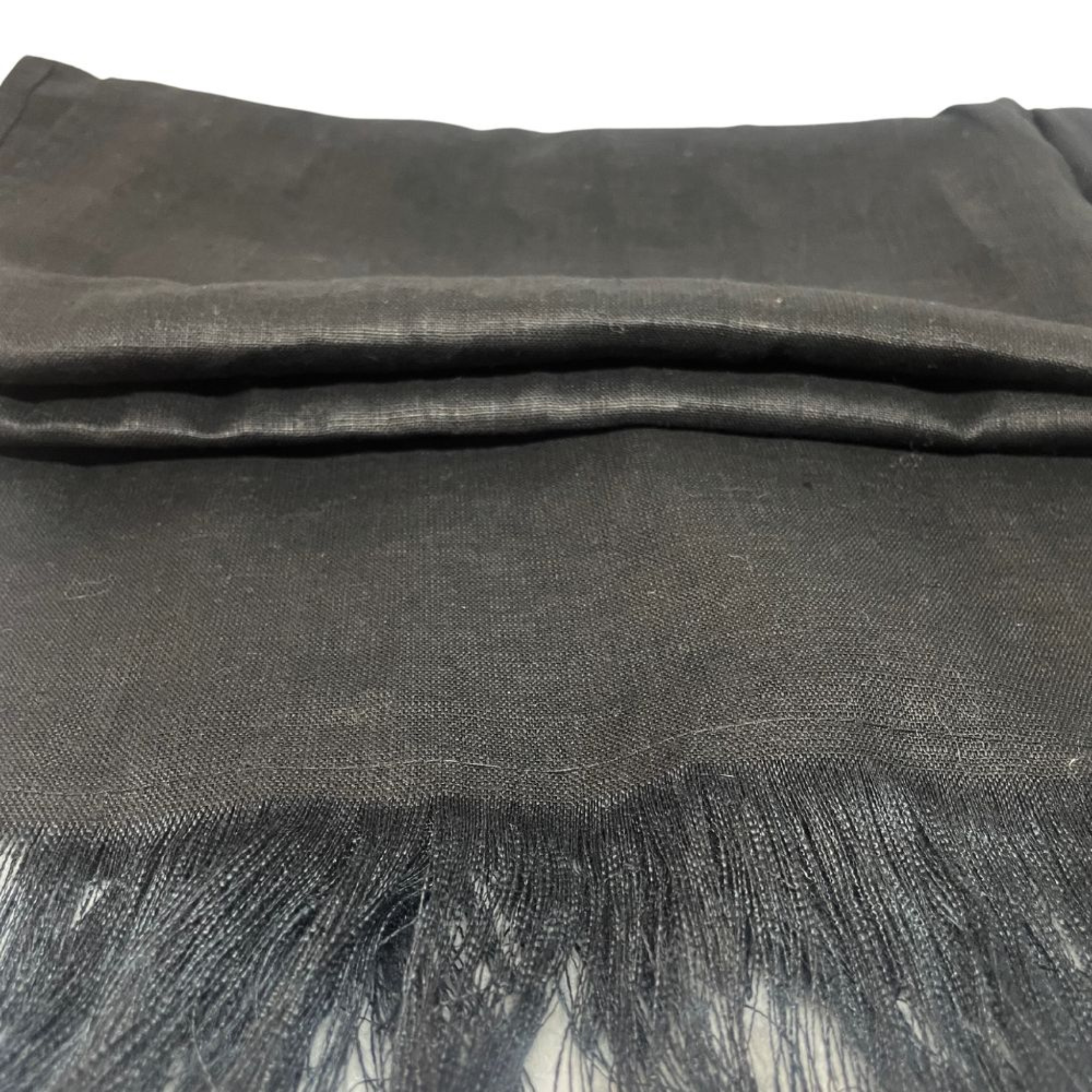 Pure Italian Linen Scarf Light Black  Pure Italian Linen Scarf Latte Alejandra Collective