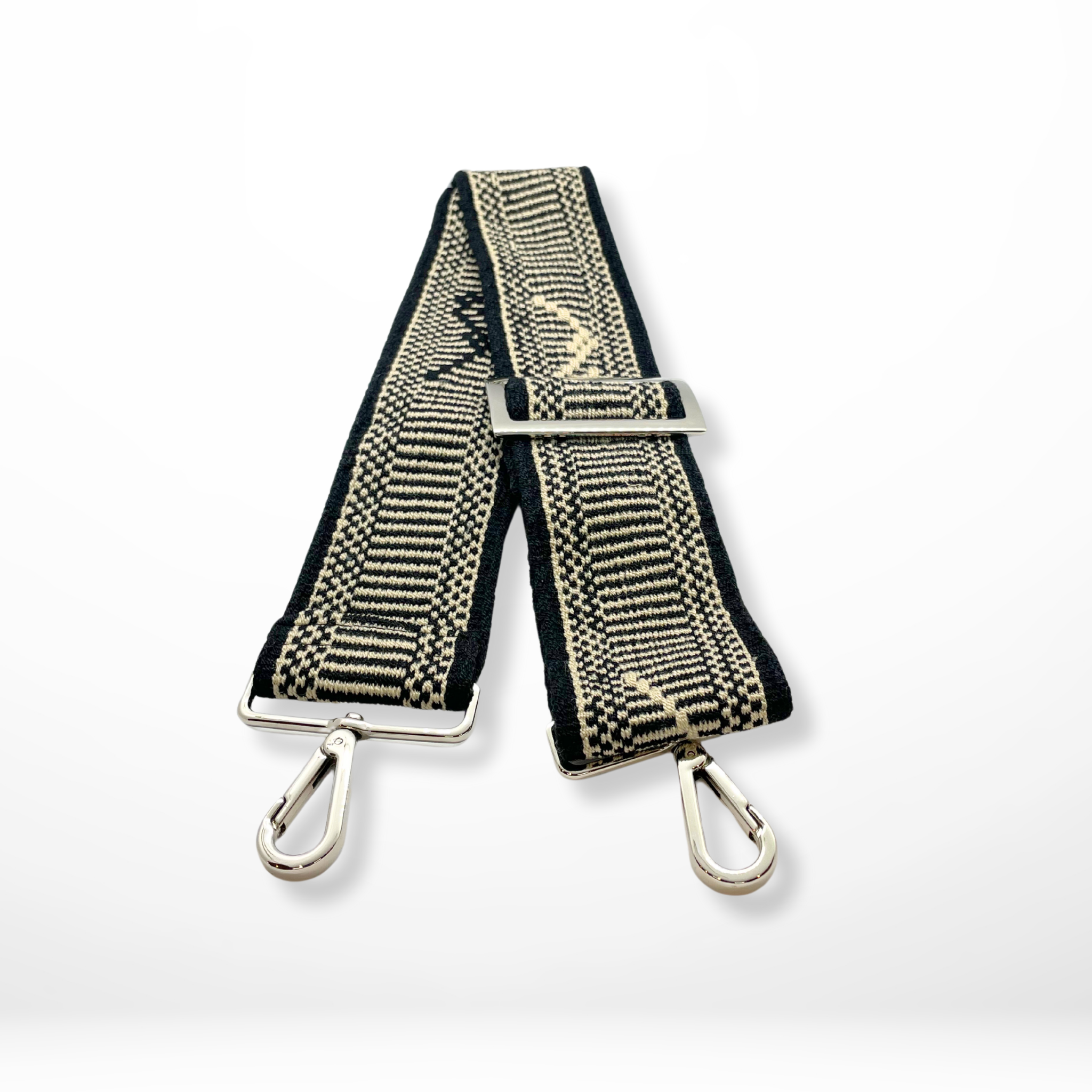 NEW COLLECTION-Ramona Handwoven Straps Black Alejandra Collective