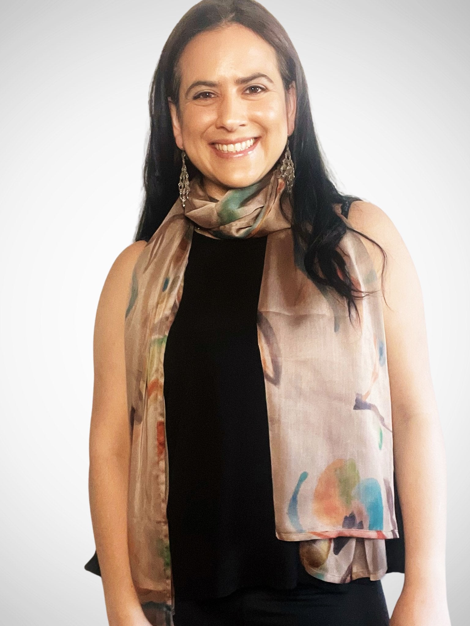 Helena Silk Scarf-Continente Dorado