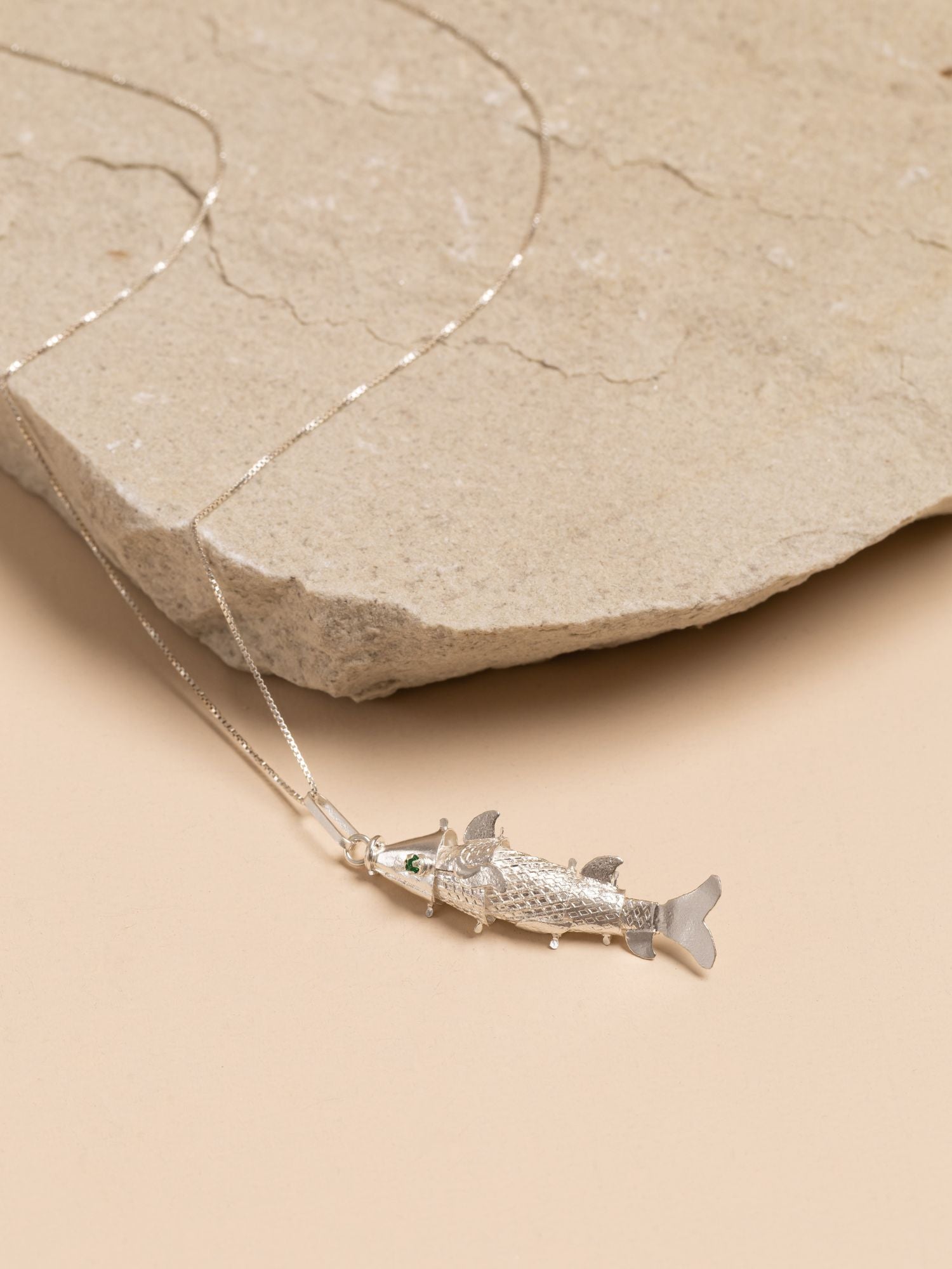 Sirena Pez Pendant Filigree Necklace Alejandra Collective