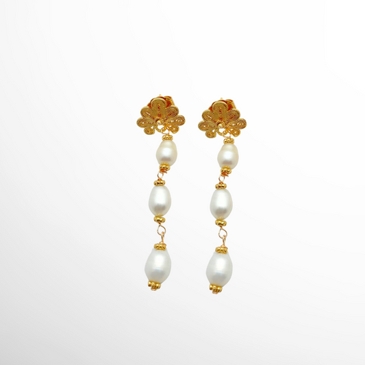 VERANO Irene Shell Mini Pearls Gold