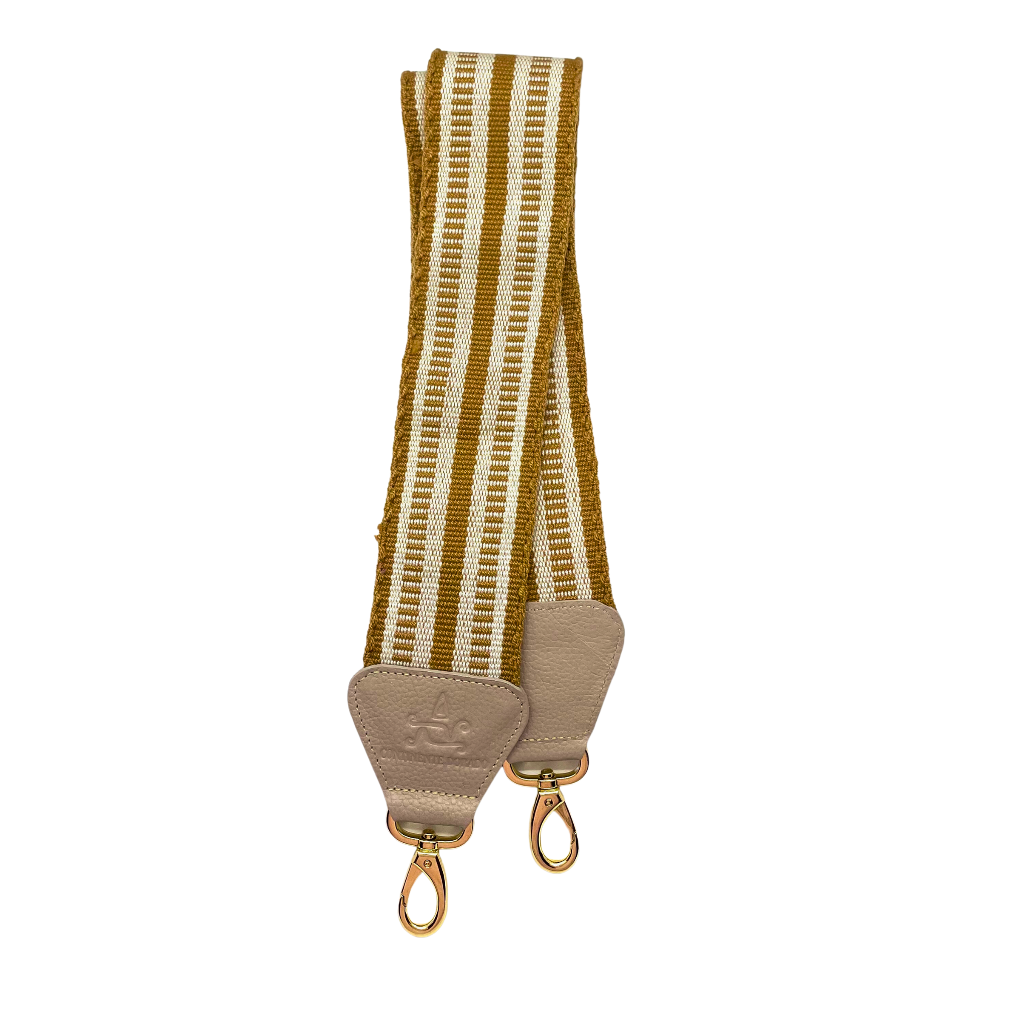 Handwoven Wayuu Bag Strap Latte & Cream-Alejandra Collective