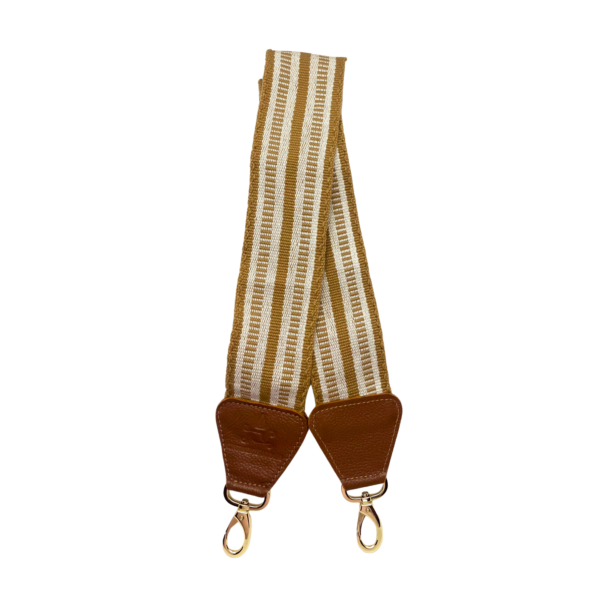 Handwoven Wayuu Bag Strap Latte & Cream-Alejandra Collective