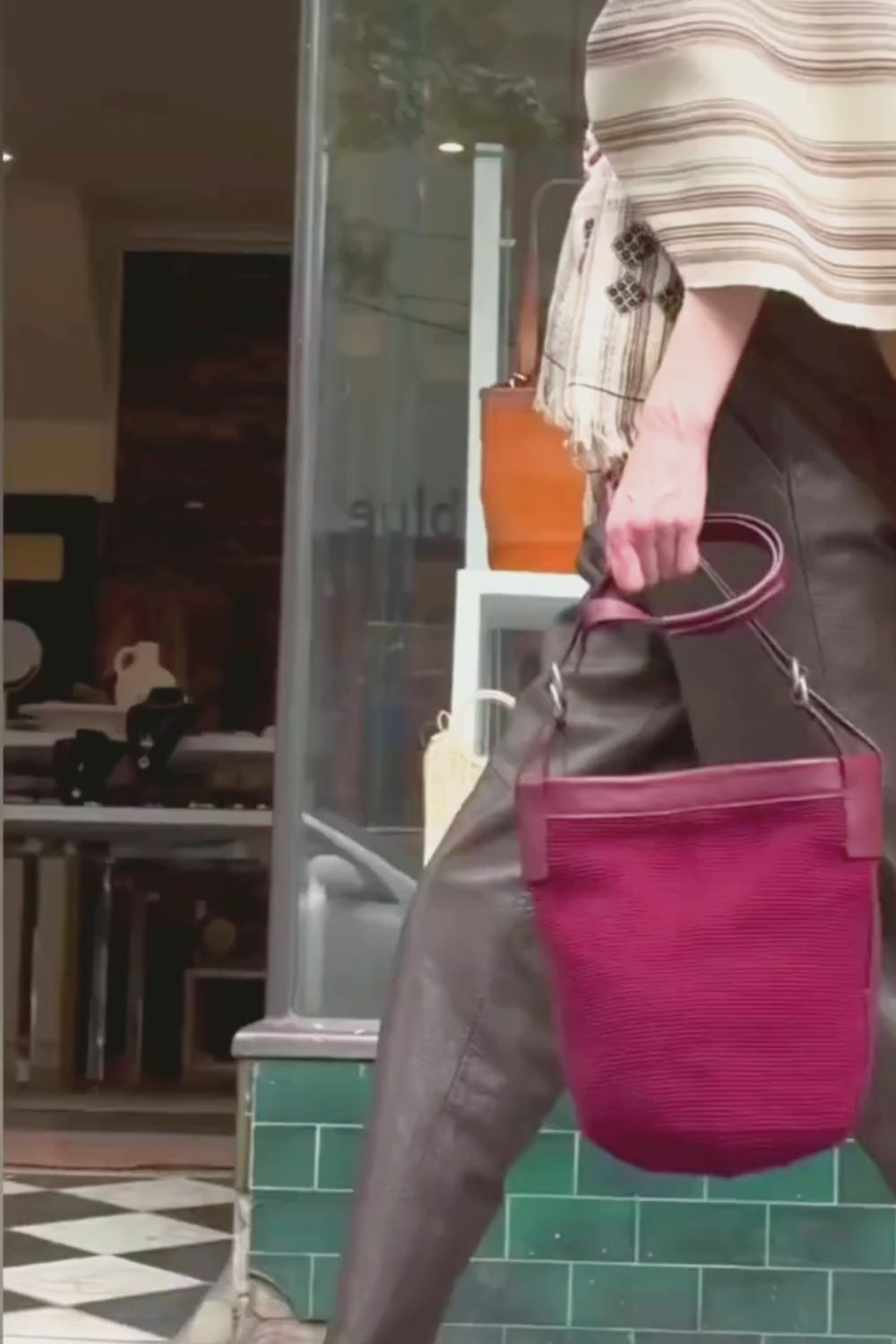 Beatrice Bag Burgandy-Alejandra Collective